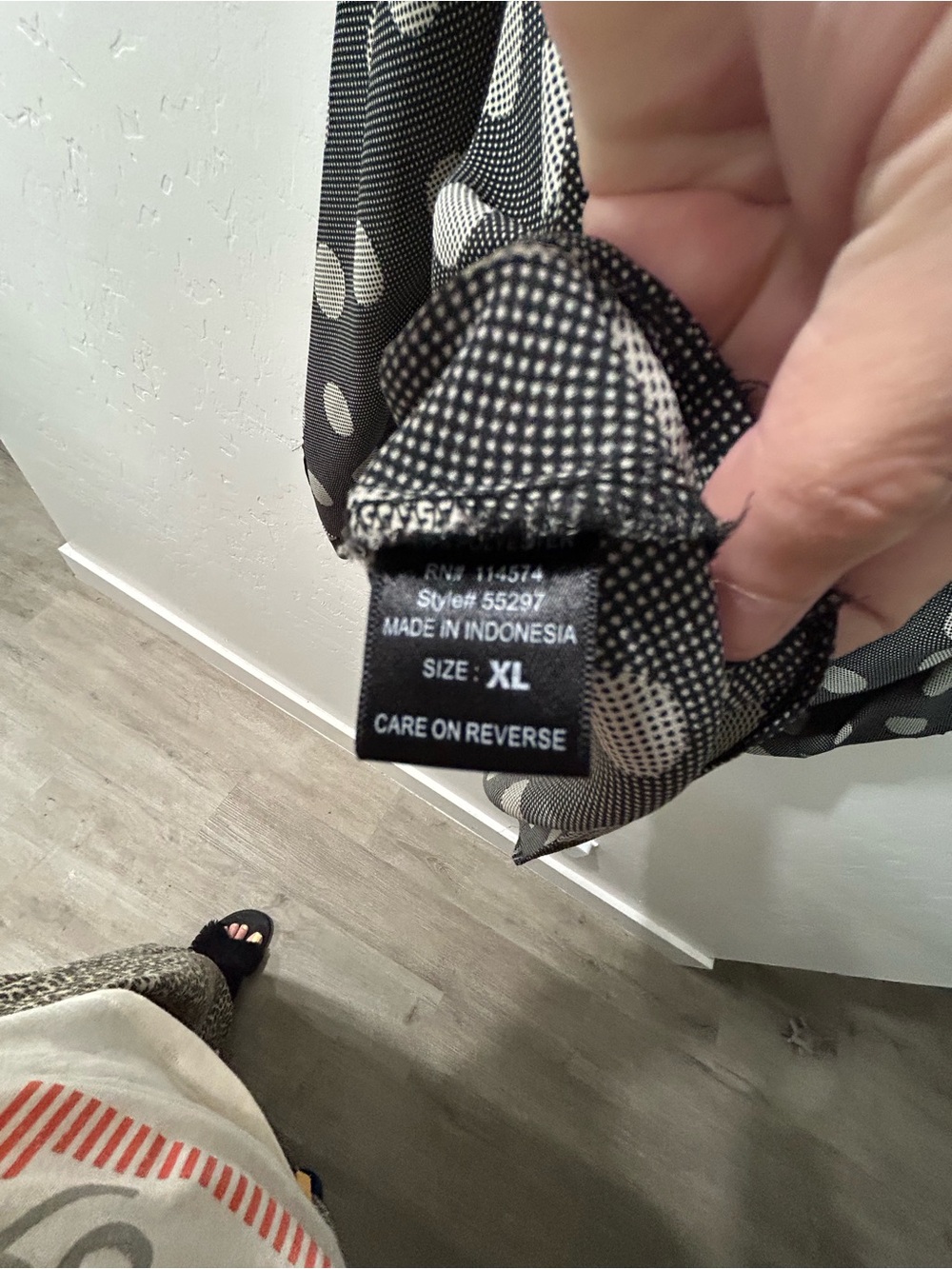 Anthropologie Pleione Black Polka Dot Wrap Blouse - Picture 5 of 6
